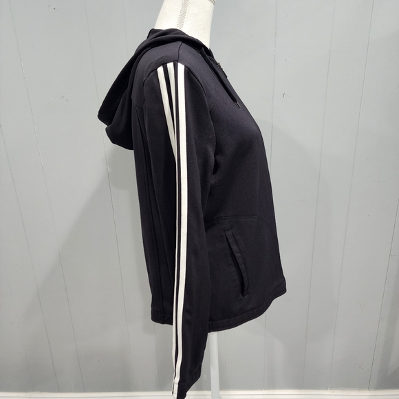 Adidas Womens M Black Full Zip Hoodie - Picture 4 of 4